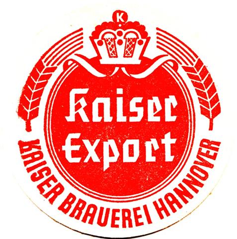 hannover h-ni kaiser rund 4a (215-export-schmaler rand-rot) 